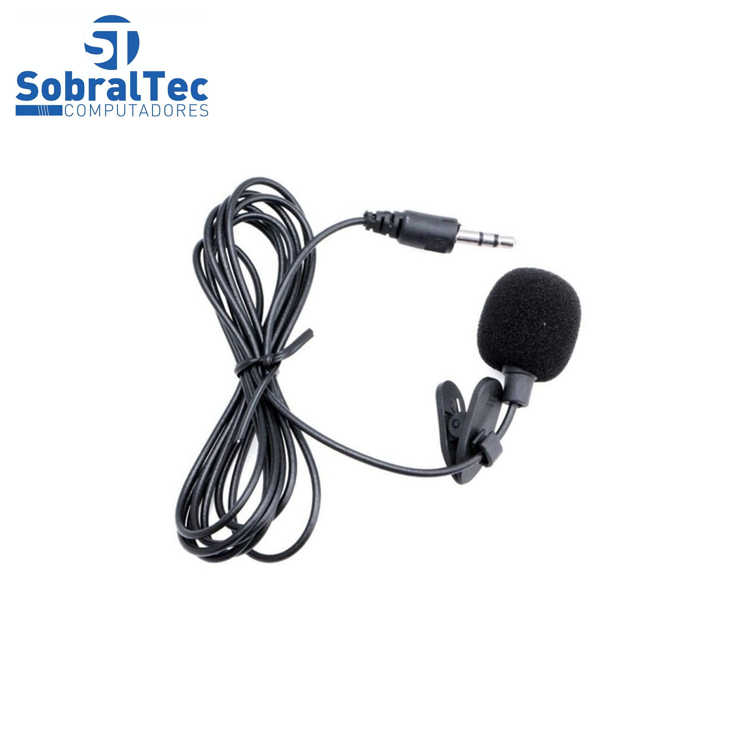 Microfone Lapela Lavalier Profissional JH 043 3.5mm P2 Aux